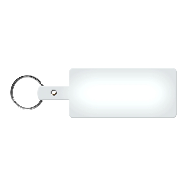 Translucent Frost color option for Rectangle Shape Flexible Key Tag