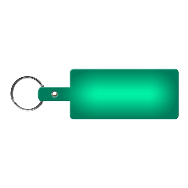 Translucent Green color option for Rectangle Shape Flexible Key Tag