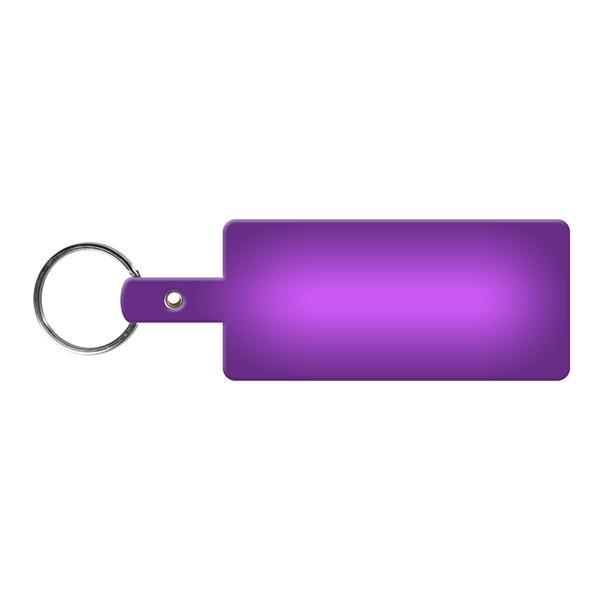 Translucent Purple color option for Rectangle Shape Flexible Key Tag