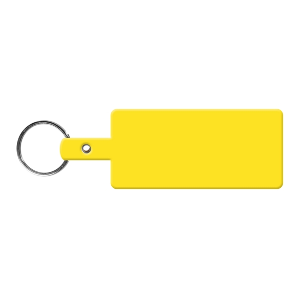 Yellow color option for Rectangle Shape Flexible Key Tag