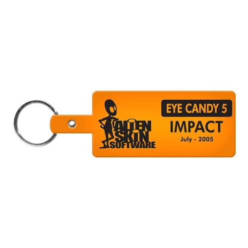 Main photo of Rectangle Shape Flexible Key Tag