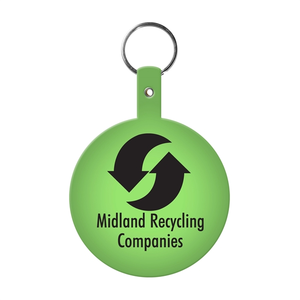 Photo of Large Circle Flexible Key Tag With Keychain