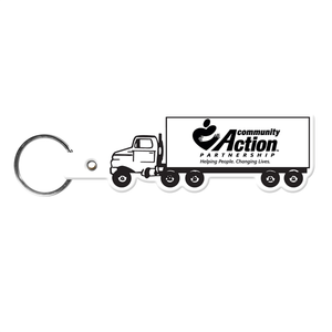 Photo of Truck Shape Flexible Key Tag With Keyring