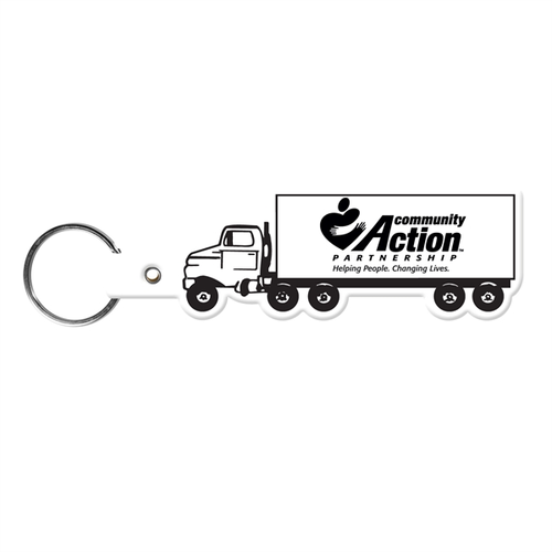 Main photo of Truck Shape Flexible Key Tag With Keyring