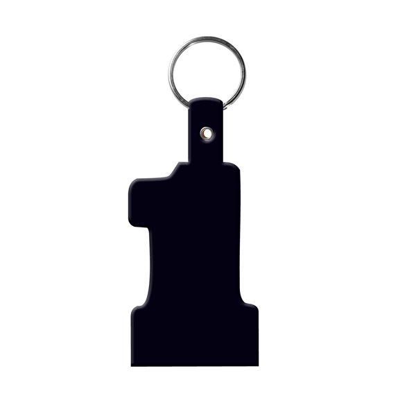 Black color option for #1 Shape Flexible Key Fob Key Tag