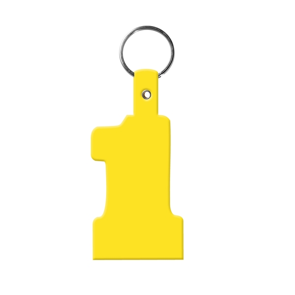 Yellow color option for #1 Shape Flexible Key Fob Key Tag