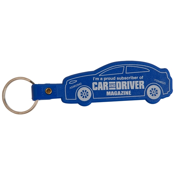 Blue color option for Car Shape Key Tag Keyring