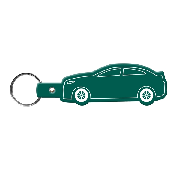 Dark Green color option for Car Shape Key Tag Keyring