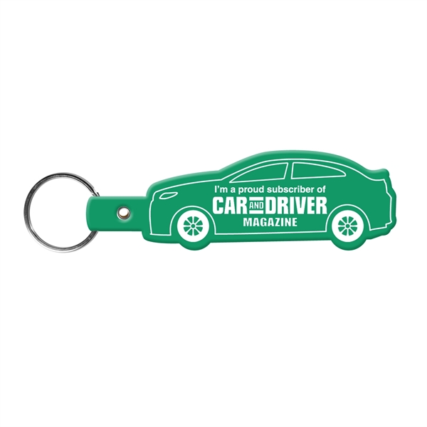 Green color option for Car Shape Key Tag Keyring