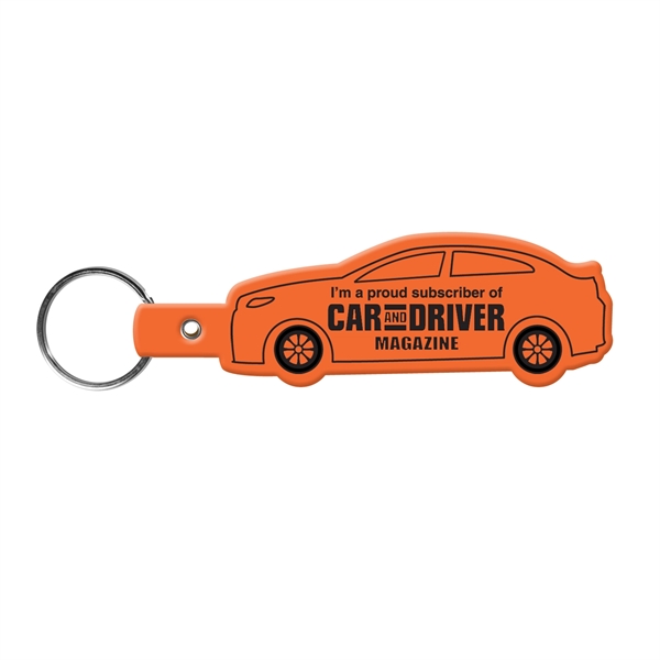 Orange color option for Car Shape Key Tag Keyring