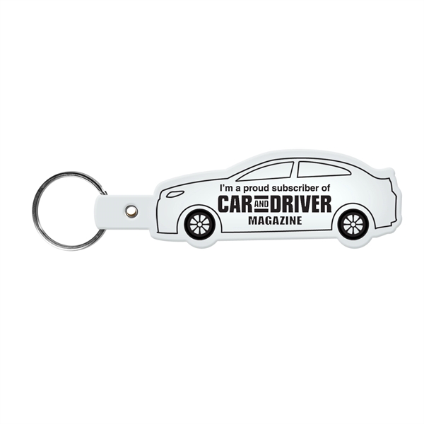 Translucent Frost color option for Car Shape Key Tag Keyring