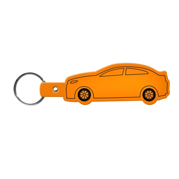 Translucent Orange color option for Car Shape Key Tag Keyring