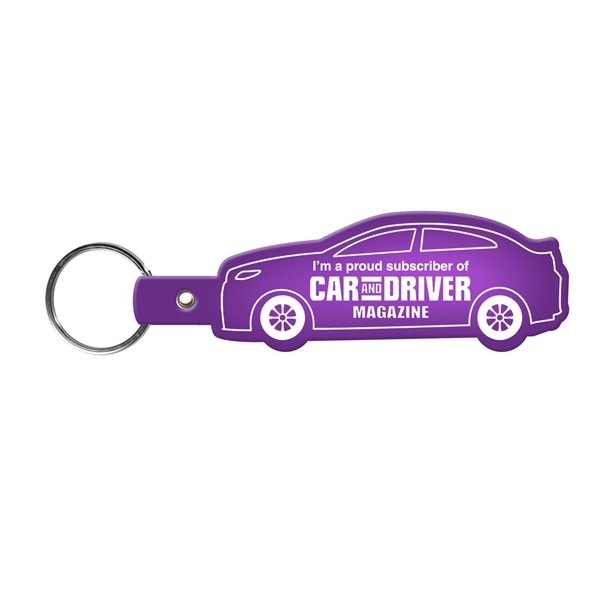 Translucent Purple color option for Car Shape Key Tag Keyring