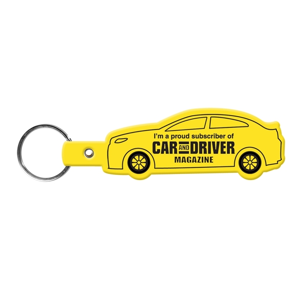 Yellow color option for Car Shape Key Tag Keyring