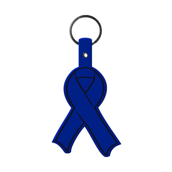 Blue color option for Awareness Ribbon Flexible Key Tag