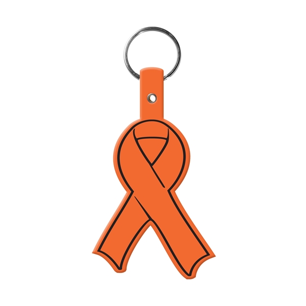 Orange color option for Awareness Ribbon Flexible Key Tag