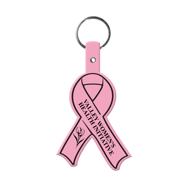 Pink color option for Awareness Ribbon Flexible Key Tag