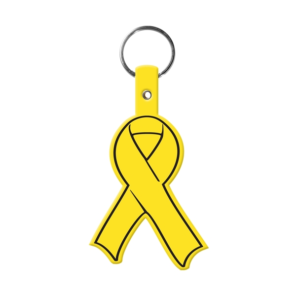 Yellow color option for Awareness Ribbon Flexible Key Tag