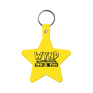 Photo of Star Key Tag With Split Ring Keychain