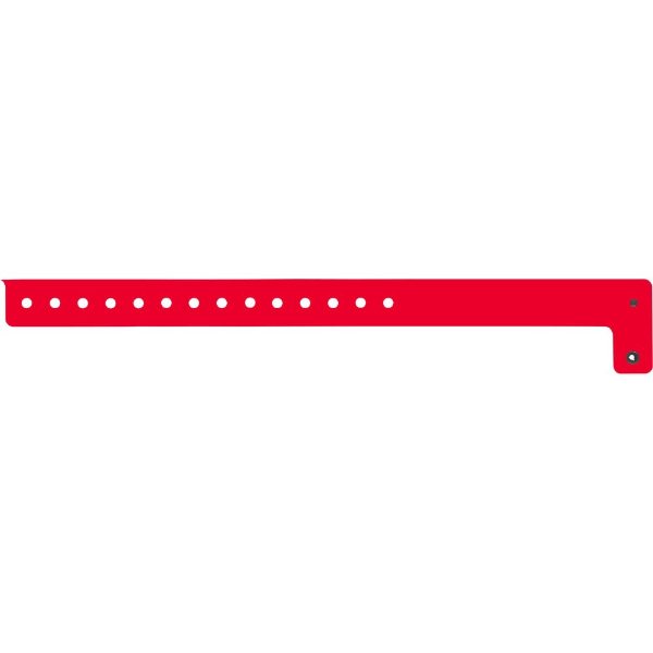 Red color option for 3/4" Super Plastic Wristband