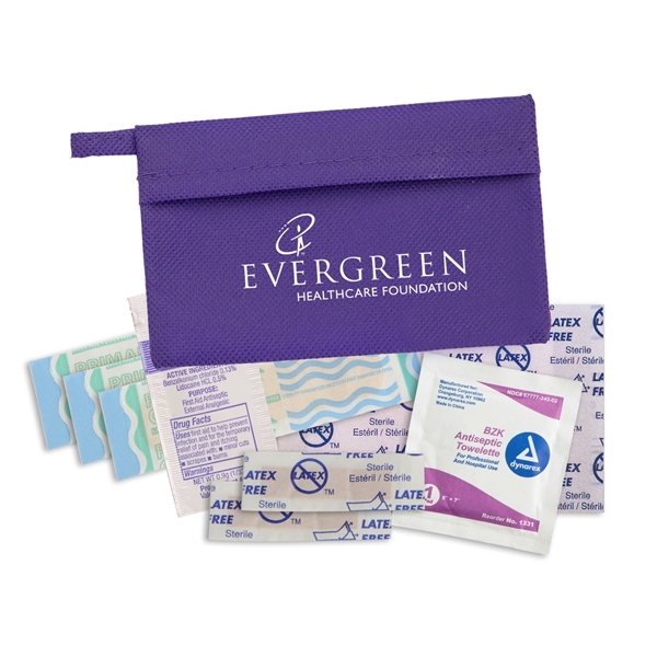 Purple color option for Non Woven First Aid Kit