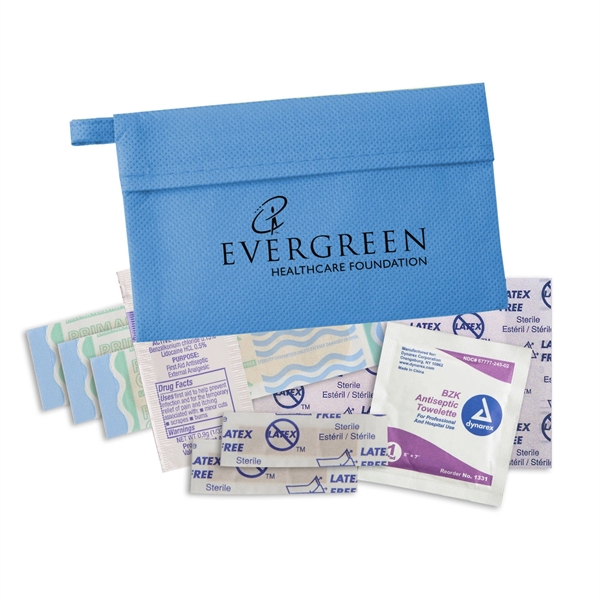 Sky Blue color option for Non Woven First Aid Kit