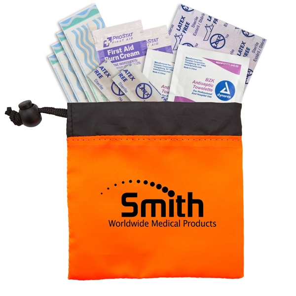 Blaze Orange color option for Cinch Up Mini First Aid Kit