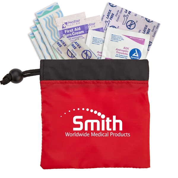 Red color option for Cinch Up Mini First Aid Kit