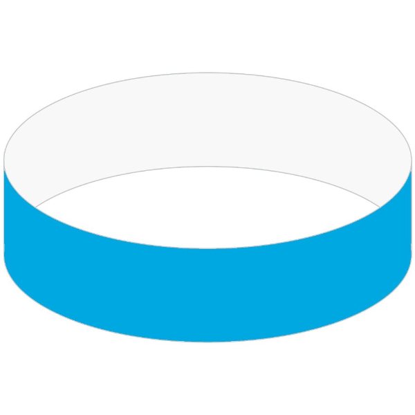Blue color option for 3/4" Tyvek Wrisband