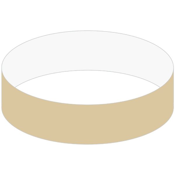 Gold color option for 3/4" Tyvek Wrisband