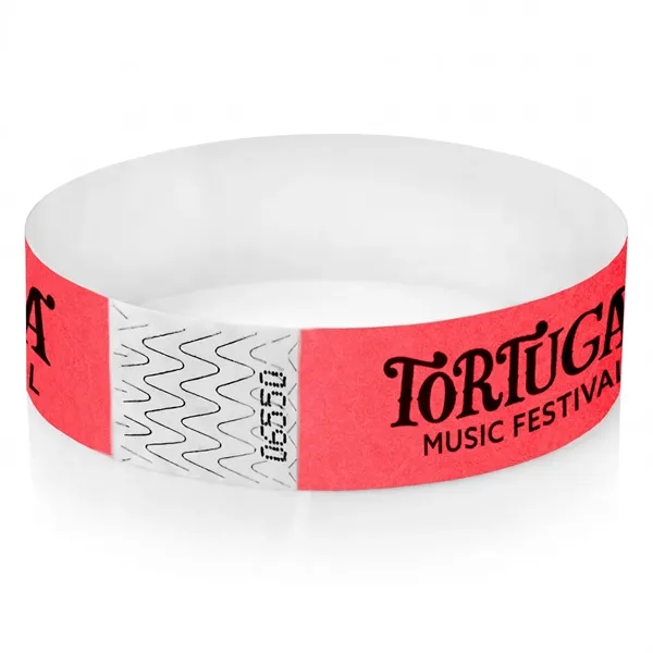 Red 1785 color option for 3/4" Tyvek Wrisband