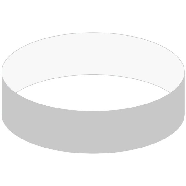 Silver color option for 3/4" Tyvek Wrisband