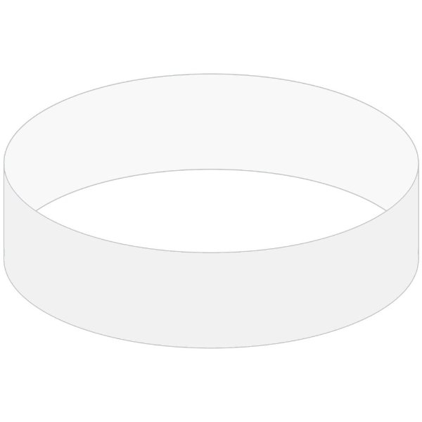 White color option for 3/4" Tyvek Wrisband