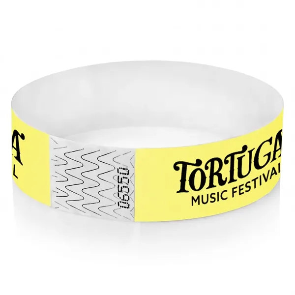 Yellow 393 color option for 3/4" Tyvek Wrisband