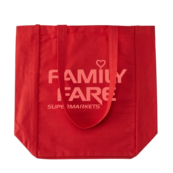Red color option for 10 Oz. Cotton Canvas Tote