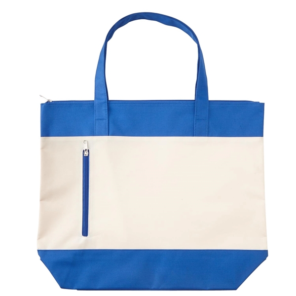 Royal Blue color option for Zippered Beach Tote Bag