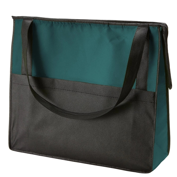 Hunter Green color option for Zipper Tote With Front Pocket