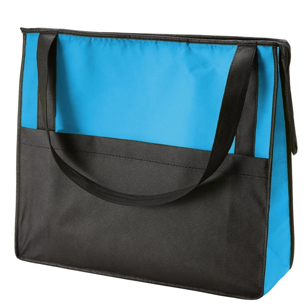 Sky Blue color option for Zipper Tote With Front Pocket