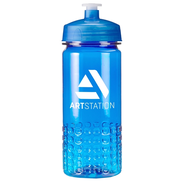 Translucent Blue color option for 16 Oz. Plastic Water Bottle