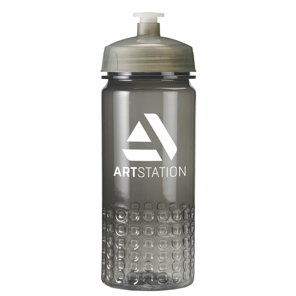 Translucent Smoke color option for 16 Oz. Plastic Water Bottle