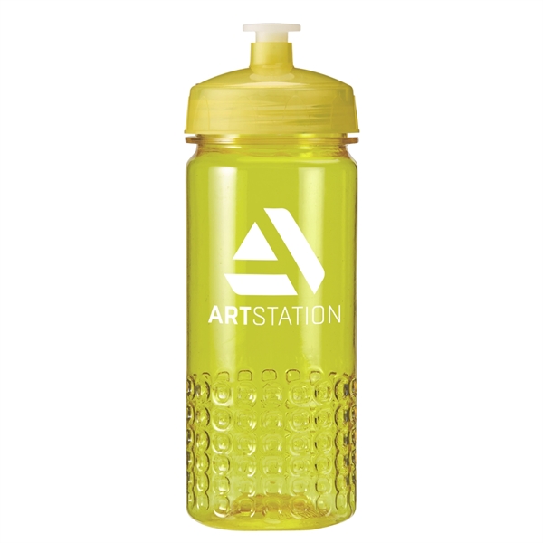 Translucent Yellow color option for 16 Oz. Plastic Water Bottle