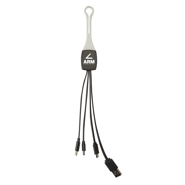 White color option for 3 In 1 Charging Cable