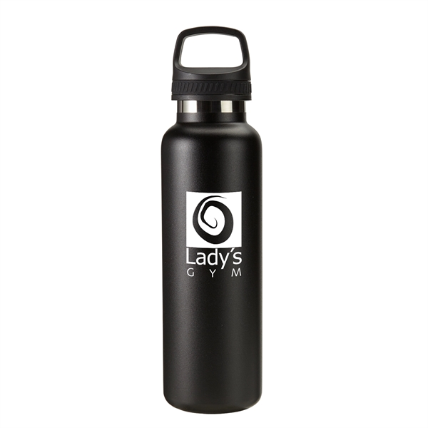 Matte Black color option for 20 Oz. Insulated Stainless Steel Water Bottle