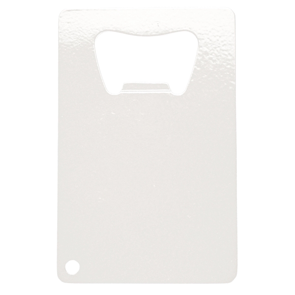 White color option for Stainless Steel Credit Card Bottle Opener