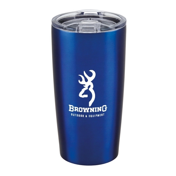 Matte Metallic Blue color option for 20 Oz. Stainless Steel Insulated Tumbler   Everest