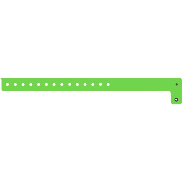 Green color option for 3/4" Vinyl Wristband