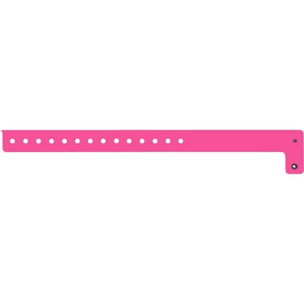 Hot Pink color option for 3/4" Vinyl Wristband