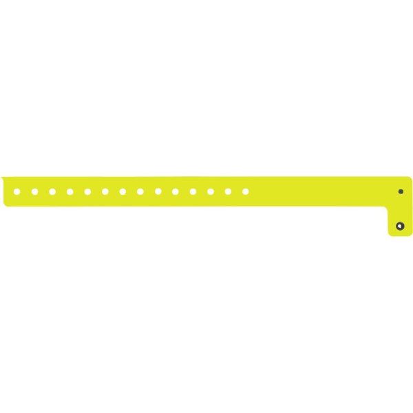Yellow color option for 3/4" Vinyl Wristband