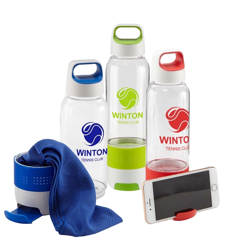 Main photo of Sports Water Bottle With Cooling Towel