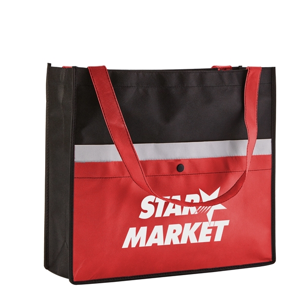 Red color option for Non Woven Tote Bag With Pocket